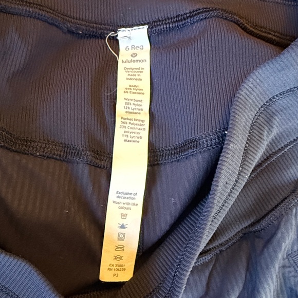 Lululemon Dance Studio Pant III Unlined Sz 6 Regular Deep Navy 6125